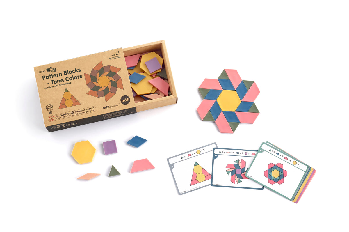 Busy Play® Pattern Blocks in Tone Colours