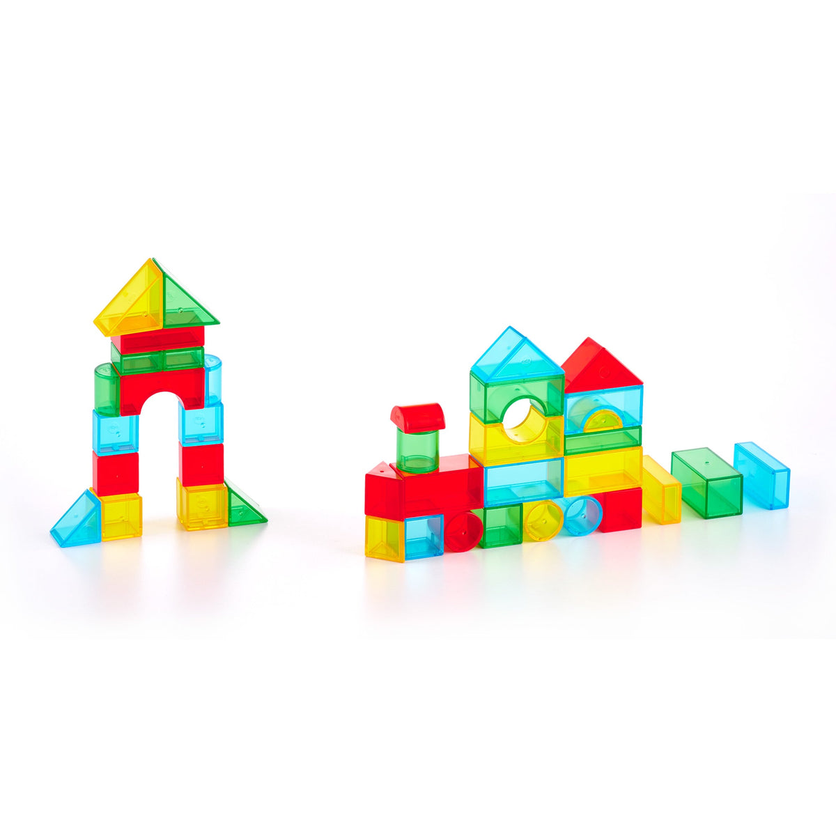 Busy Play® Translucent Geo Solids Building Set