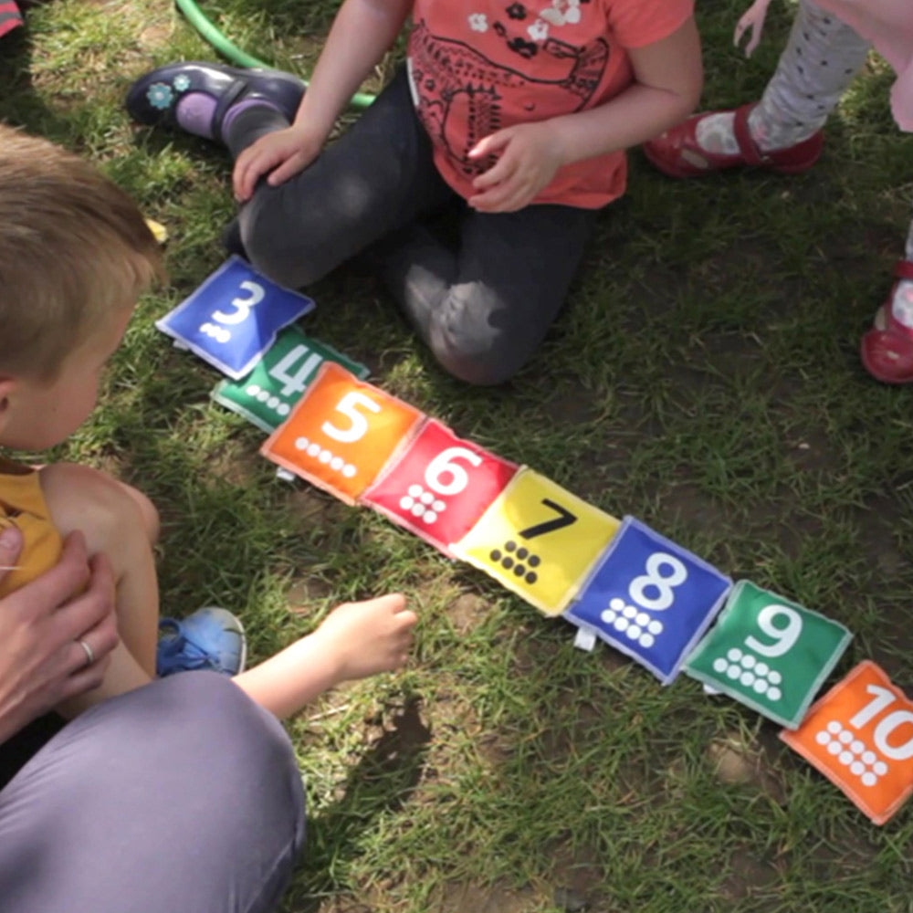 Number and Dot Bean Bags Set