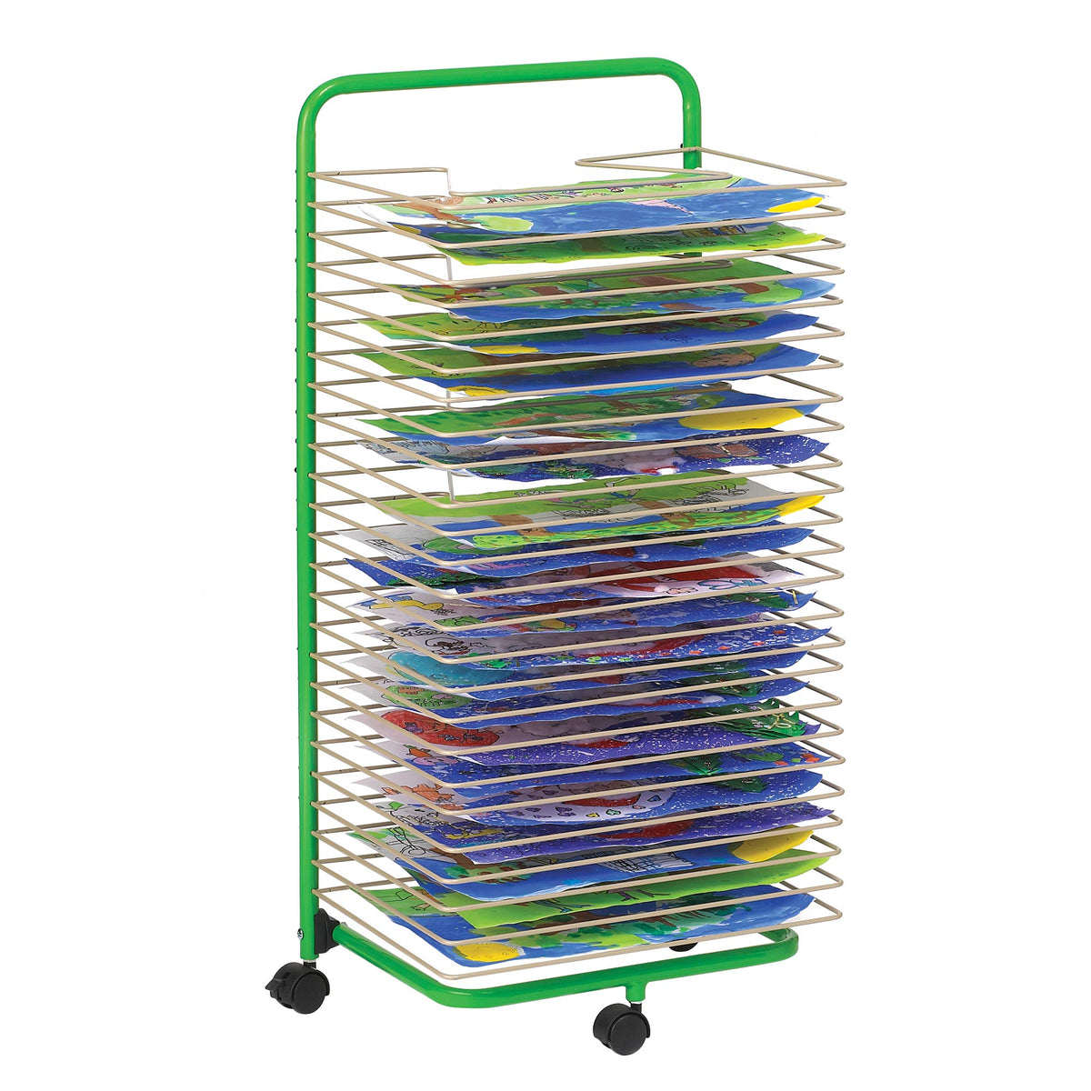 Floor Art Drying Rack with 25 Shelves