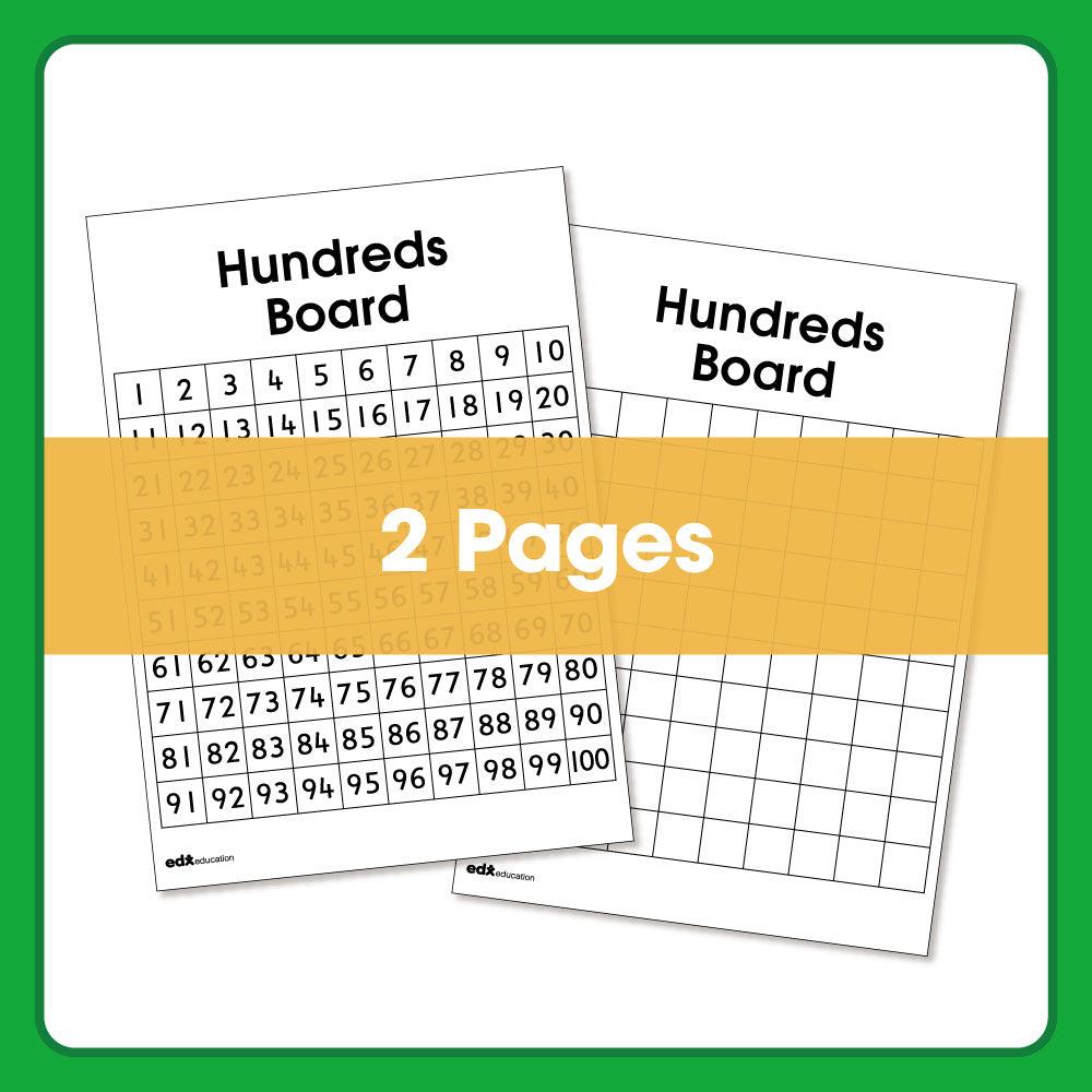 Printable Numbers 1-100 grid Sheet