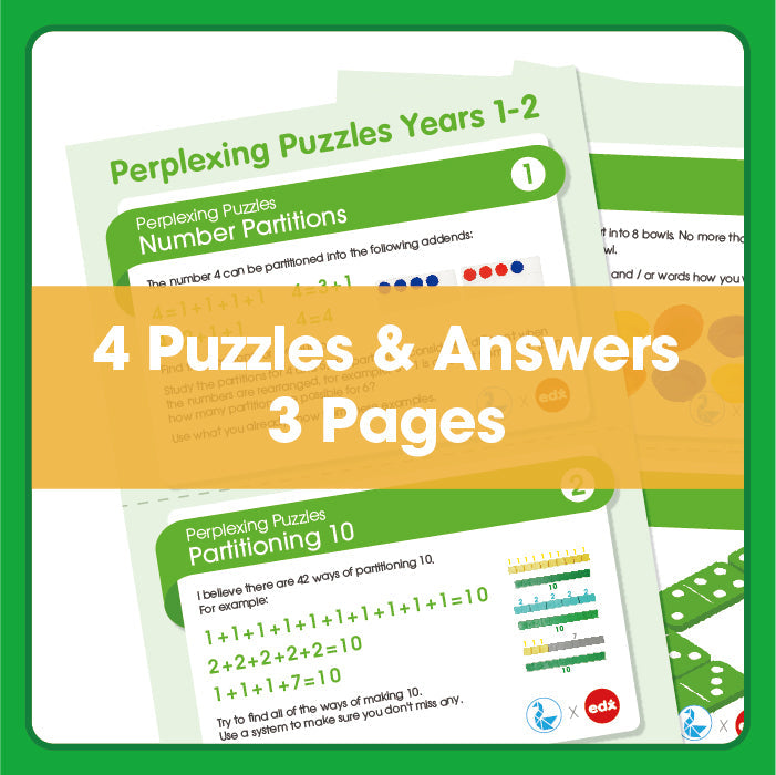 Edx Education Printable Perplexing Puzzles for Grade Levels 1 to 2