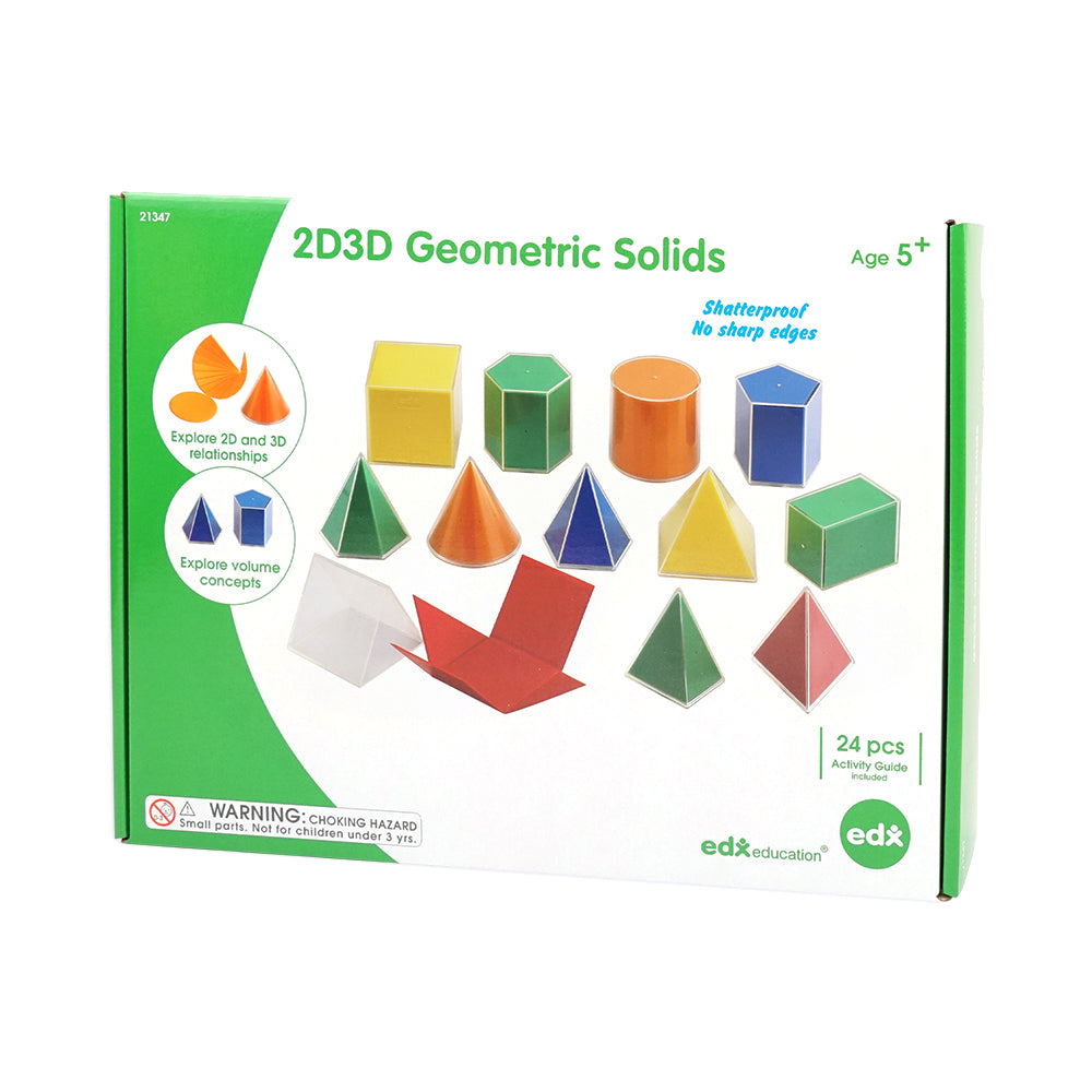 2D3D Geometric Solids Activity Set