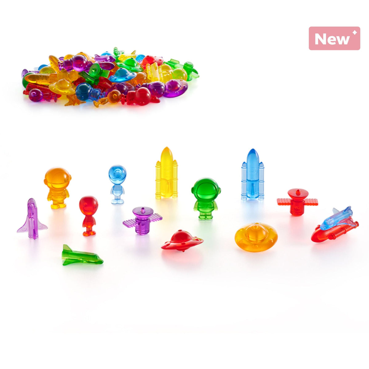 Translucent Space Counters – 72 Pieces