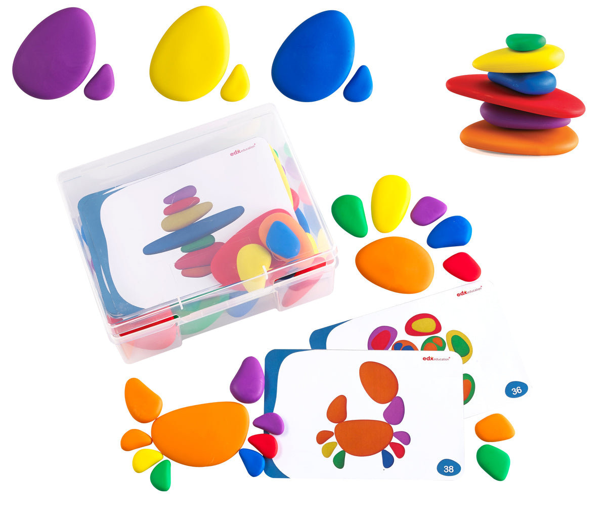 Rainbow Pebbles® Play and Learning Set