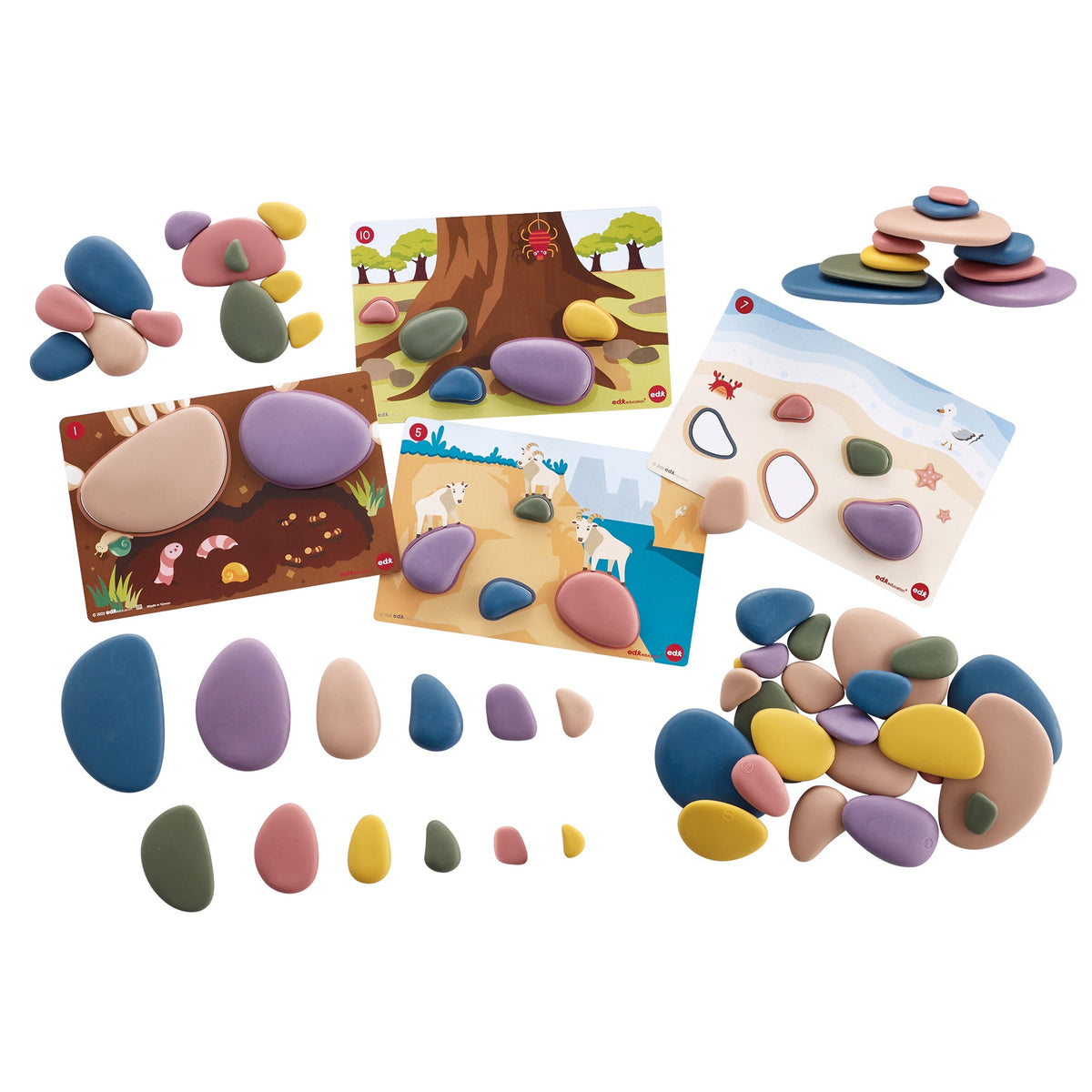 Rainbow Pebbles® Family Art Colours Set