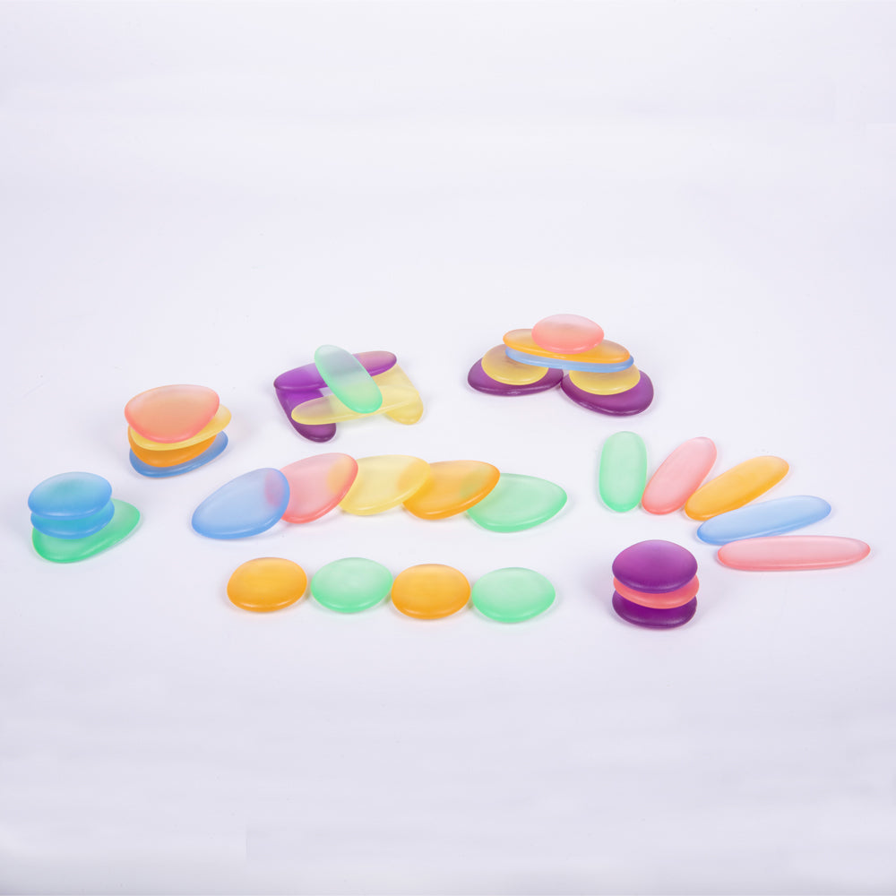 Translucent Junior Rainbow Pebbles® Set