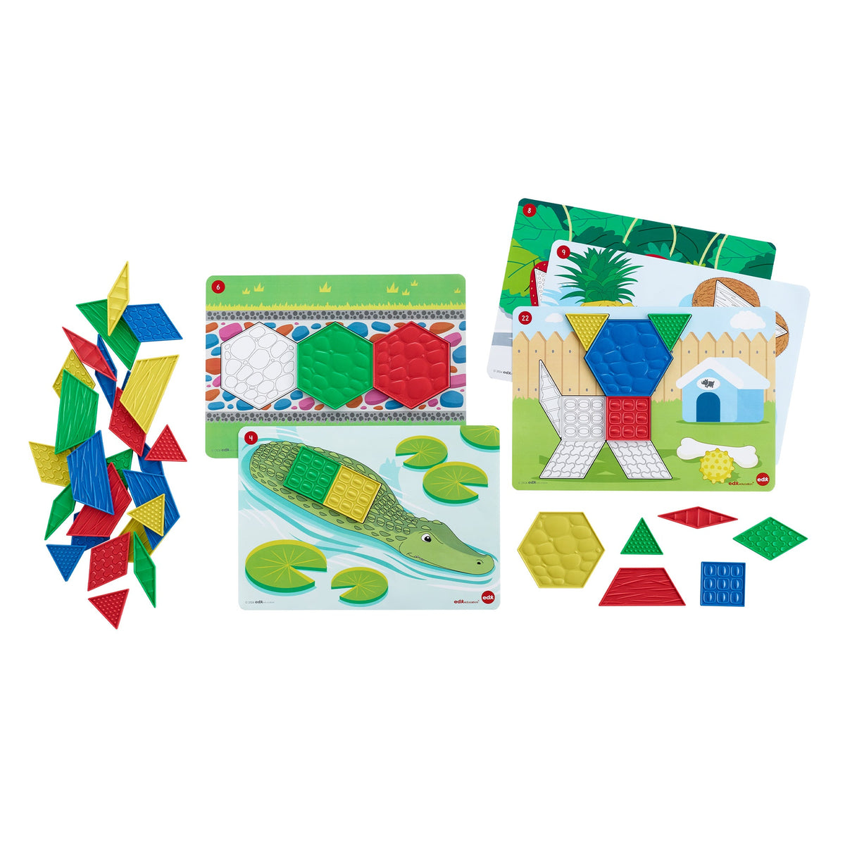 Green-n-Learn® Sensory Pattern Blocks Set