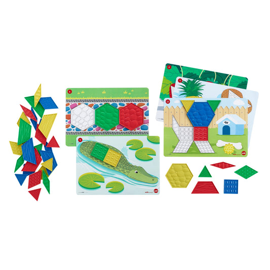 Green-n-Learn® Sensory Pattern Blocks Set