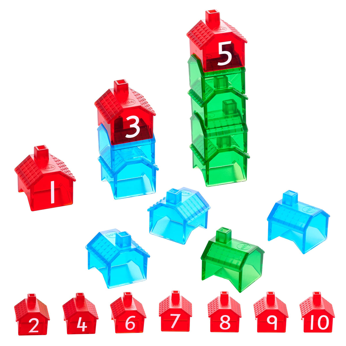 Busy Play® iSense® Translucent Stacking Houses Set