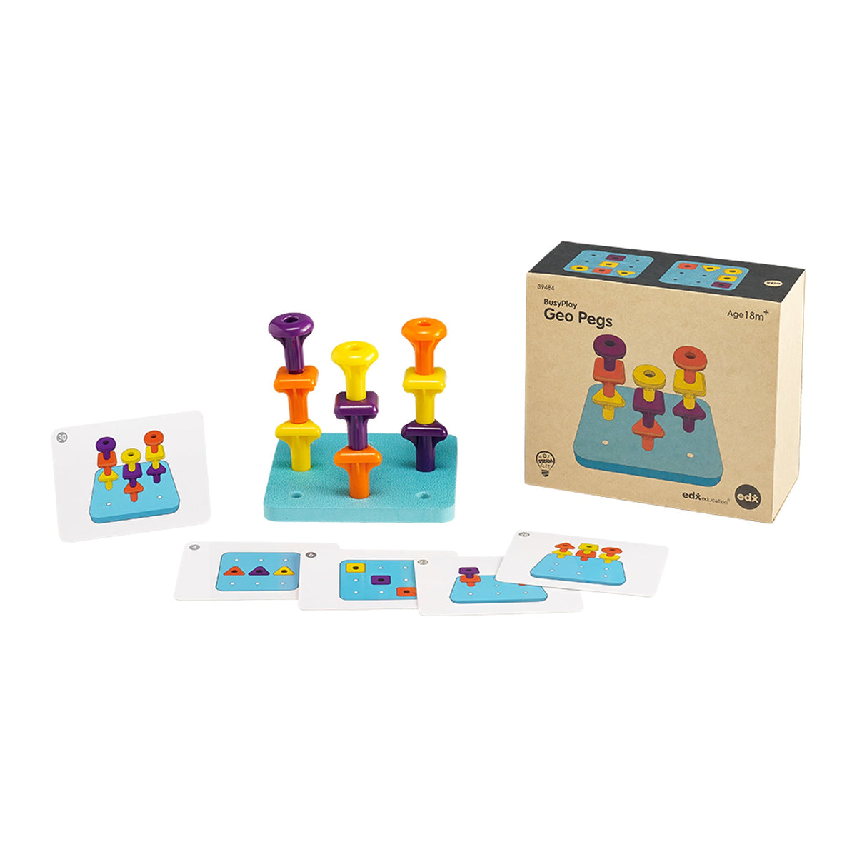 Busy Play® Geo Pegs Activity Set
