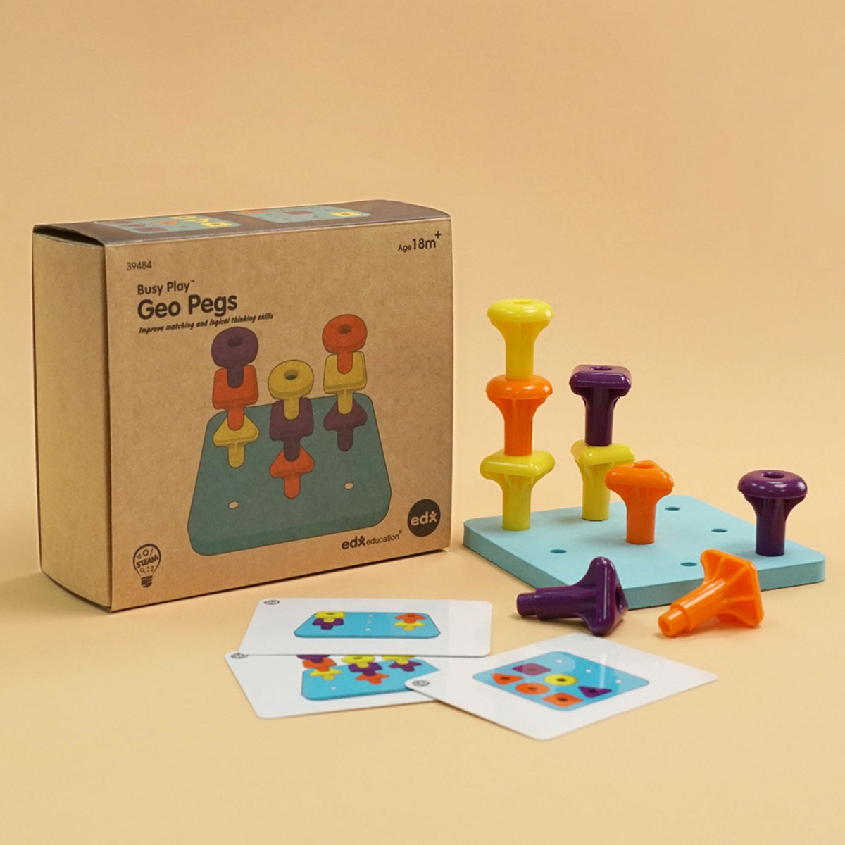 Busy Play® Geo Pegs Activity Set