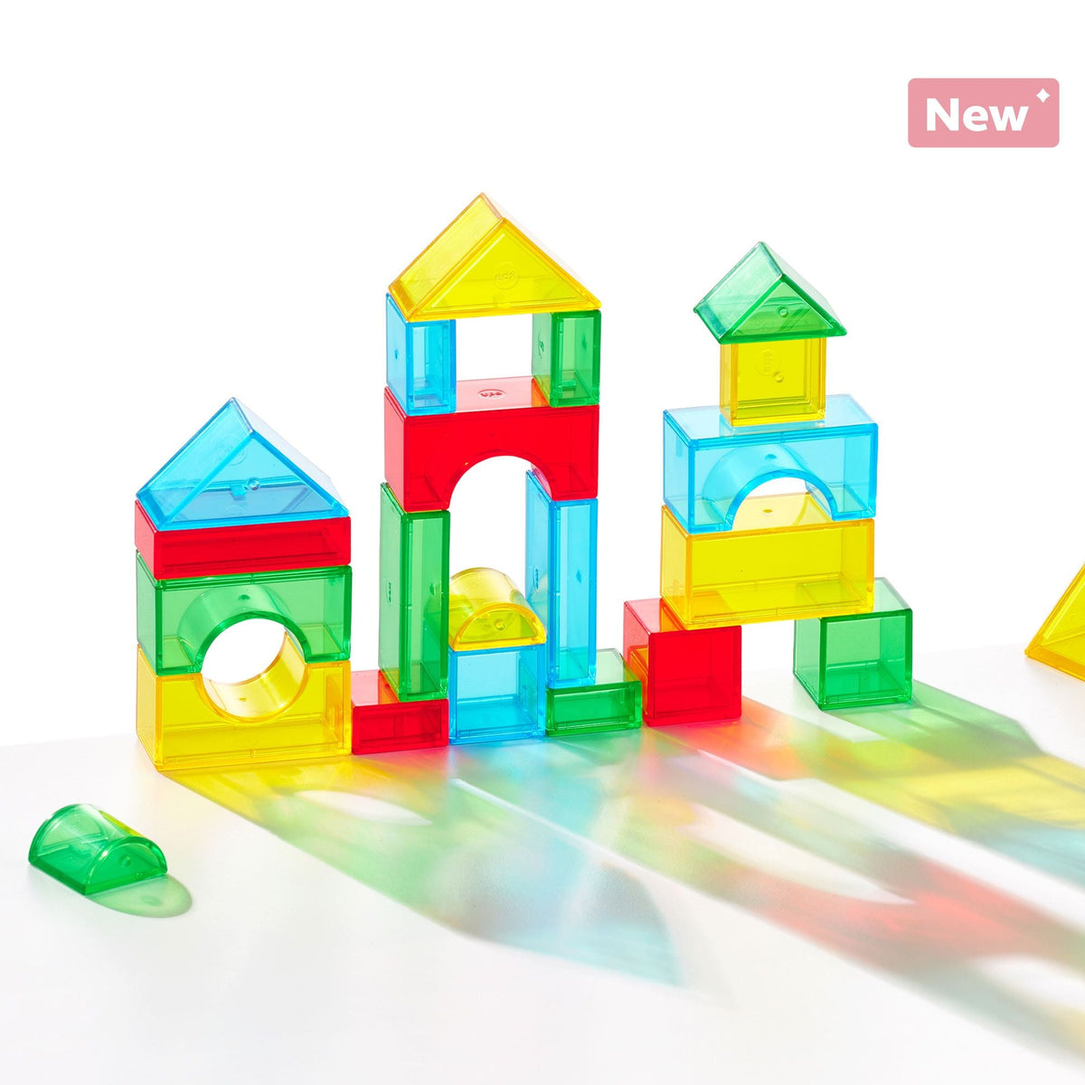 Busy Play® Translucent Geo Solids Building Set
