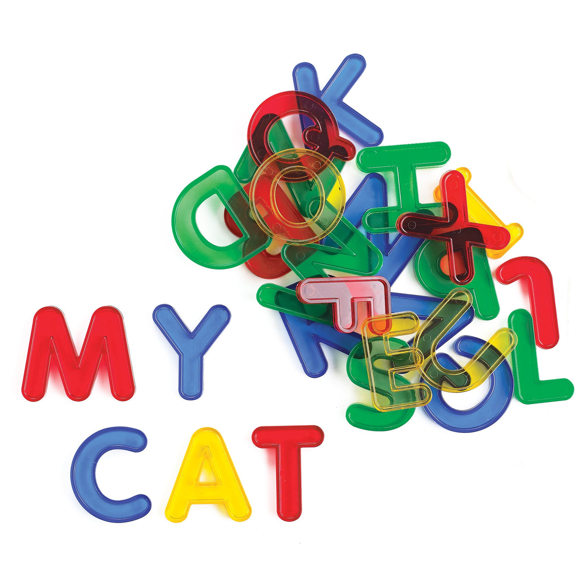 Transparent Capital Letter Learning Set