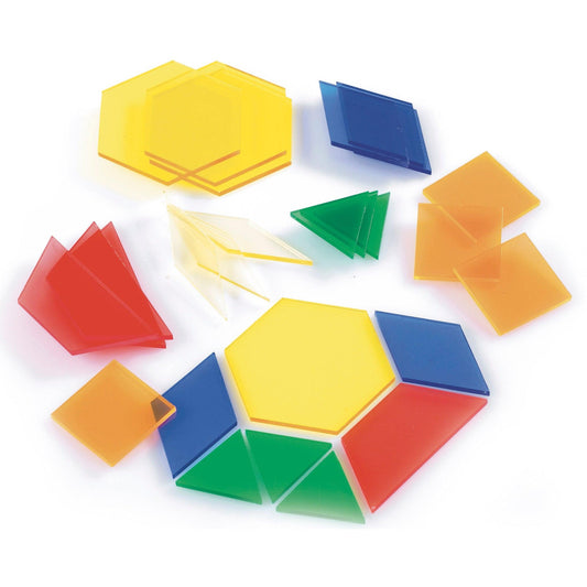 Translucent Pattern Blocks Activity Set