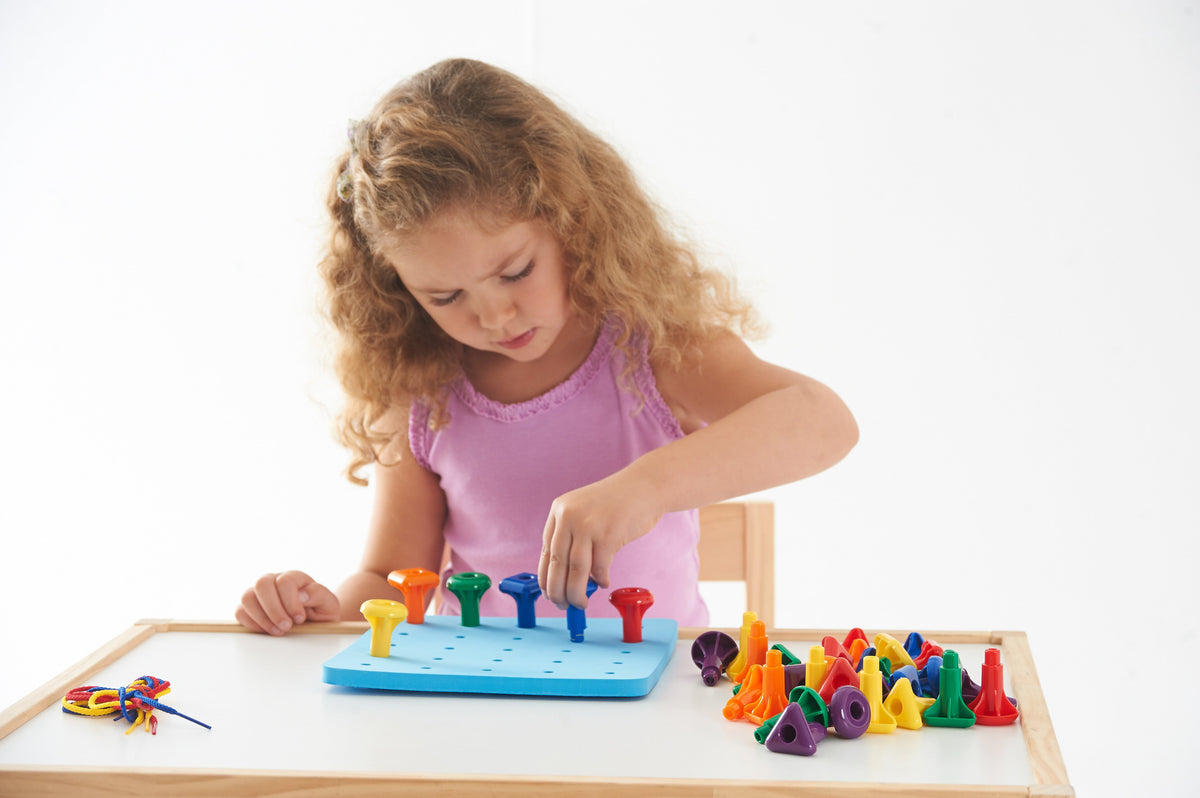 Geo Pegs and Peg Board Activity Set