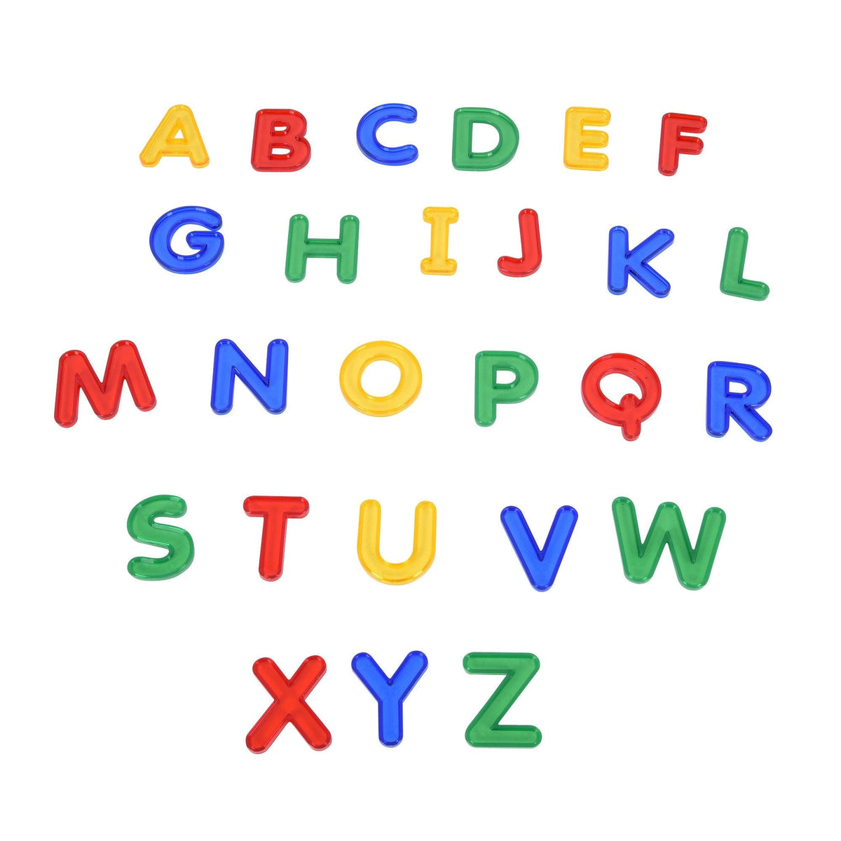 Transparent Capital Letter Learning Set