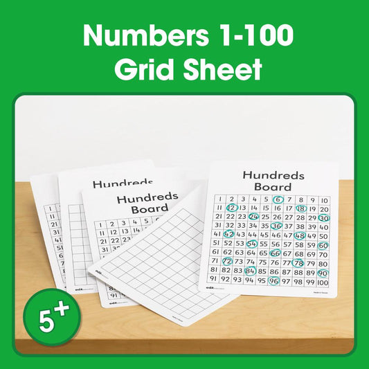 Printable Numbers 1-100 grid Sheet