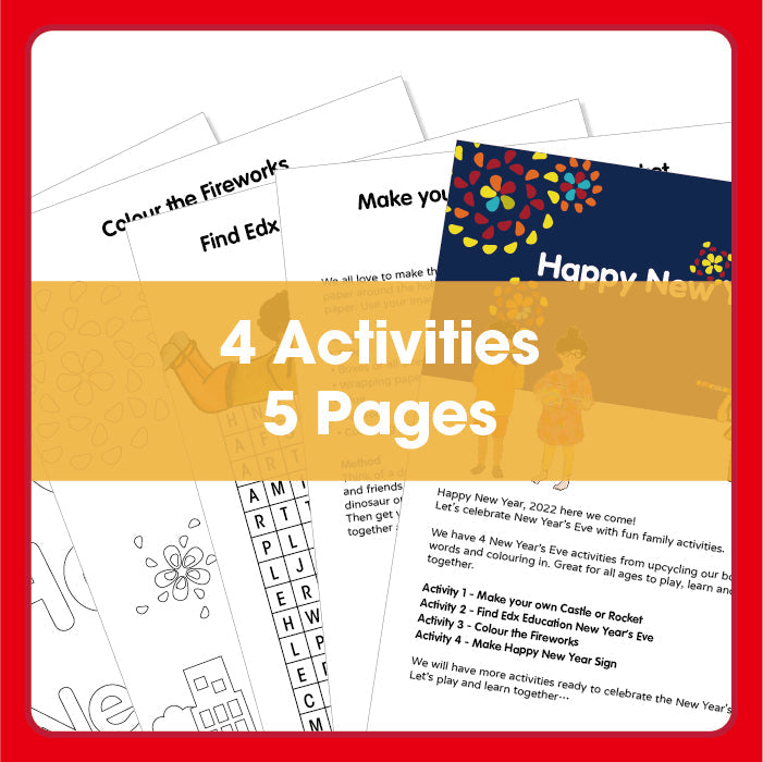 Edx Education Fun Family New Year Printable Activities 2022