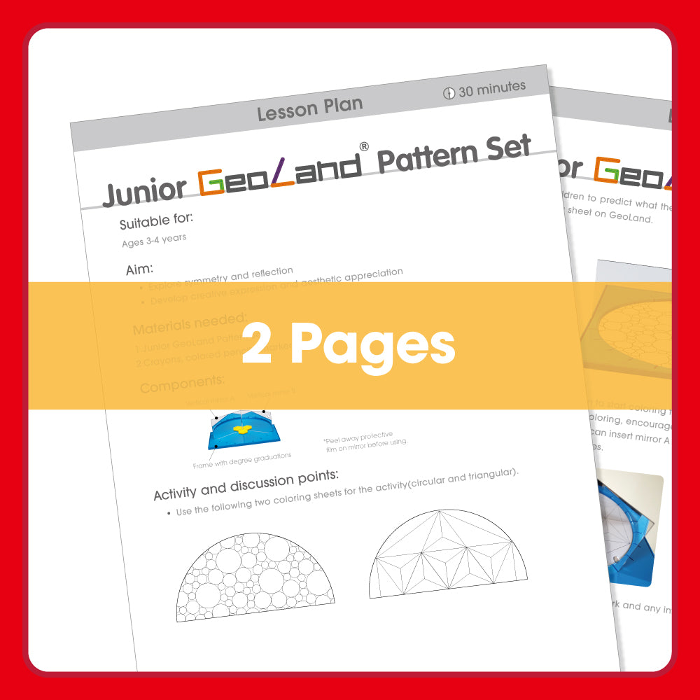 Edx Education Junior GeoLand Pattern Set Printable Lesson Plan: 3-4 year olds
