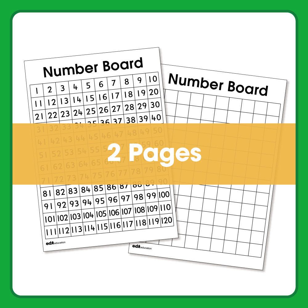 Printable Numbers 1-120 grid Sheet
