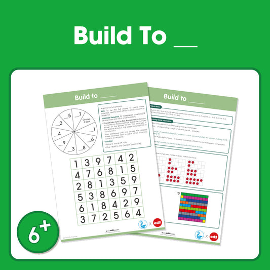 Edx Education Printable Board Games Build To __ Grade 1 to 3