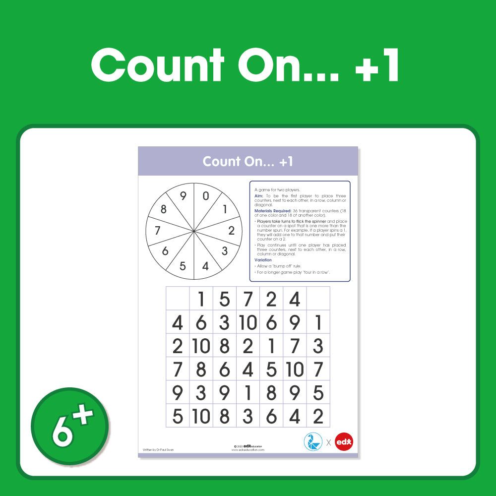 Edx Education Printable Board Games Count On … +1 – Grade 1