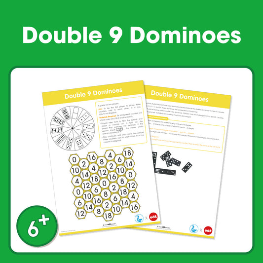 Edx Education Printable Board Games Double Dominoes (9)– Grade 1 to 3