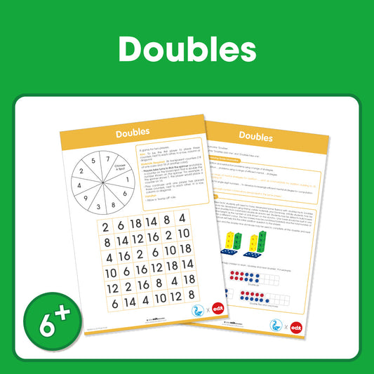 Edx Education Printable Board Games Doubles– Grade 1 to 3