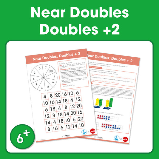 Edx Education Printable Board Games Near Doubles: Doubles +2– Grade 1 to 3