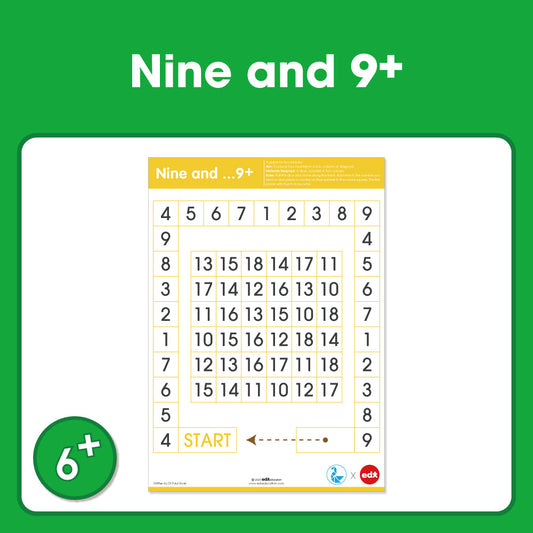 Edx Education Printable Board Games Nine and 9 Plus– Ages 6-8