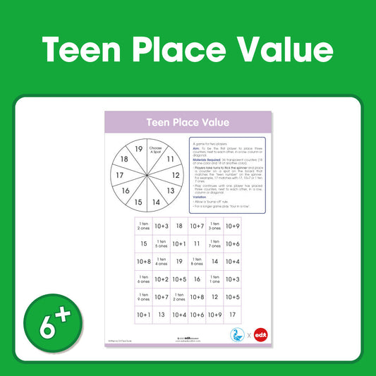 Edx Education Printable Board Games Teen Place Value – Grade 1