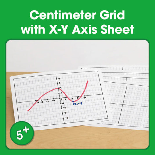 Edx Printable Centimeter Grid with X-Y Axis Sheet