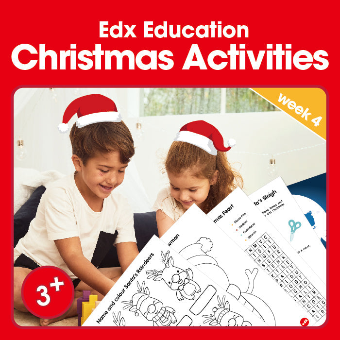Edx Education Fun Family Christmas Printable Activities: Week 4 (Activities 12, 13, 14, 15)