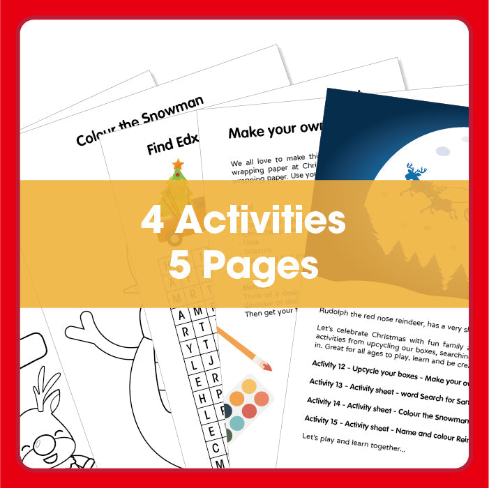 Edx Education Fun Family Christmas Printable Activities: Week 4 (Activities 12, 13, 14, 15)
