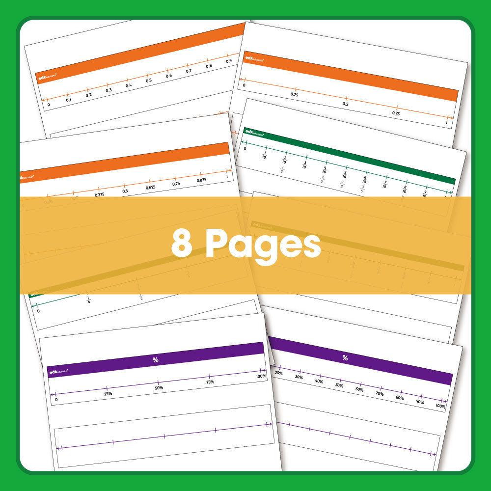 Edx Printable Number Lines (equivalence)!