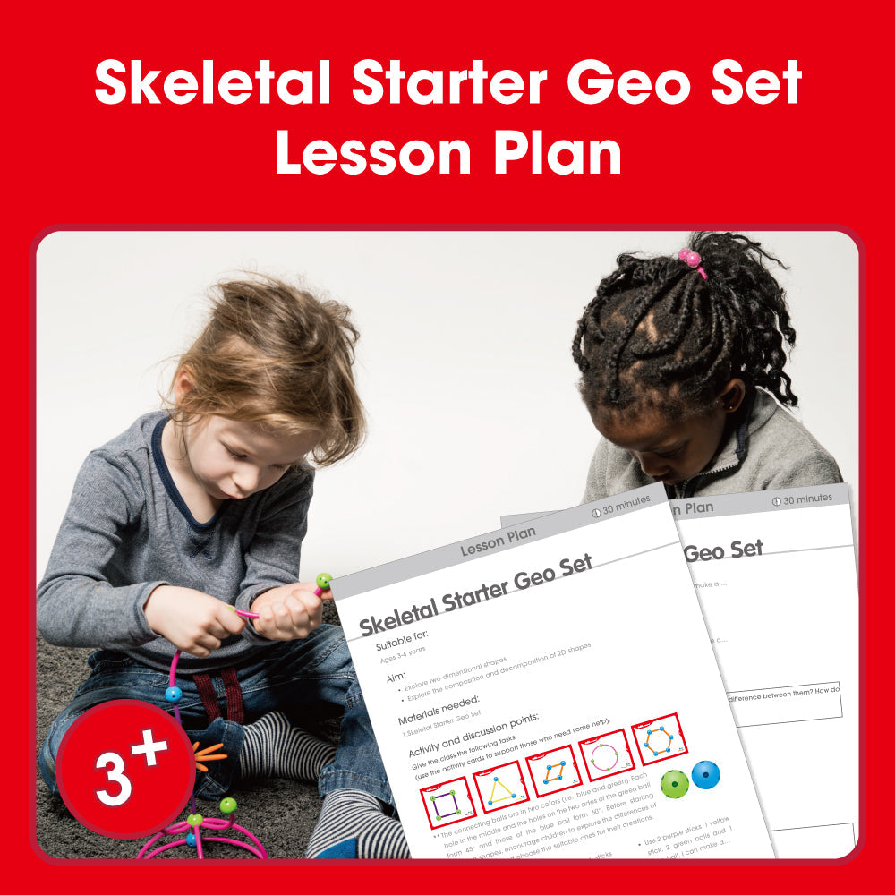 Edx Education Skeletal Starter Geo Set Printable Lesson Plan: 3-4 year olds