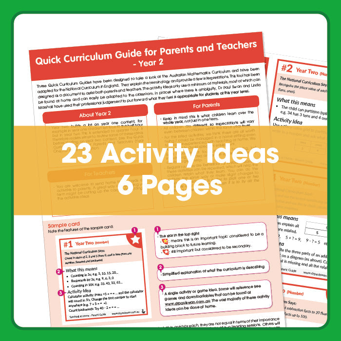 Quick Home Learning Curriculum Guide for UK Parents & Teachers: Grade 2 (Age 7+)