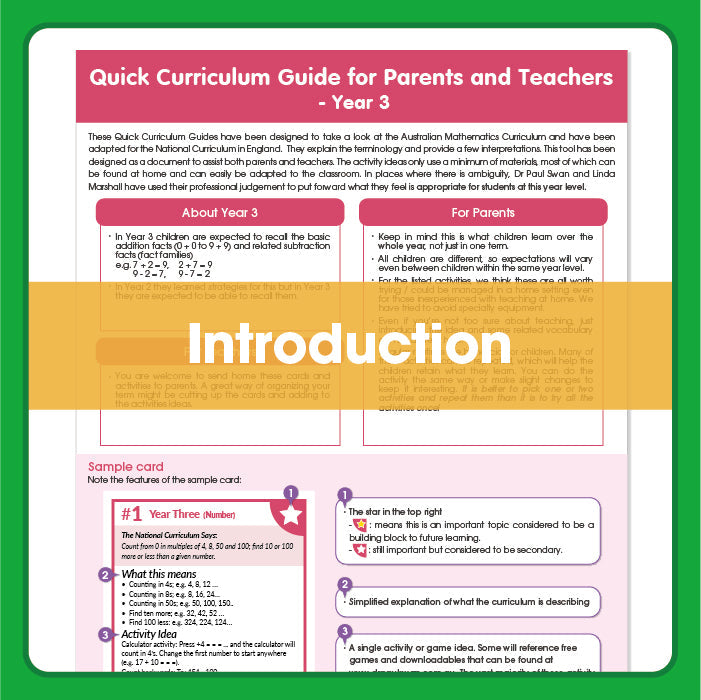 Quick Home Learning Curriculum Guide for UK Parents & Teachers: Grade 3 (Age 8+)