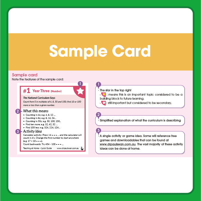 Quick Home Learning Curriculum Guide for UK Parents & Teachers: Grade 3 (Age 8+)