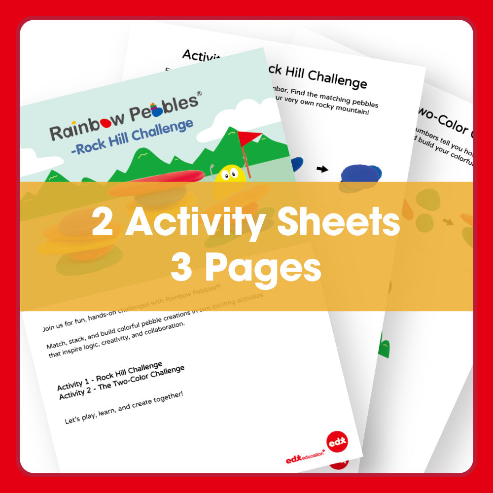 Edx Education Printable Rainbow Pebbles Rock Hill Challenge