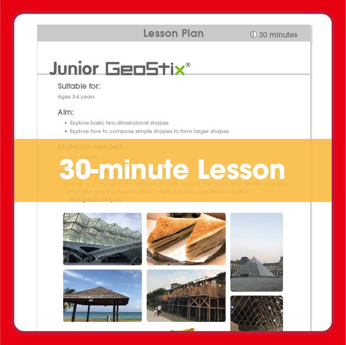 Junior GeoStix Printable Lesson Plan for 3-4yrs