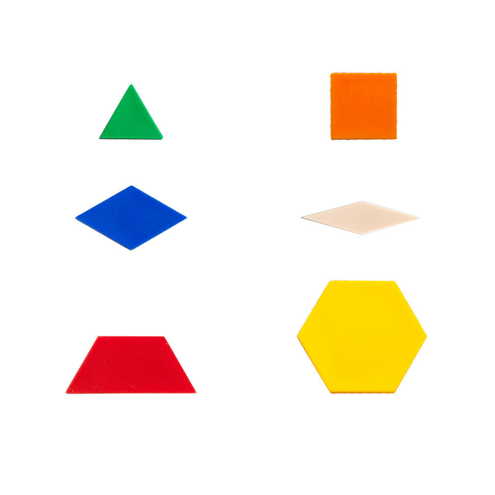 Plastic Pattern Blocks Learning Set