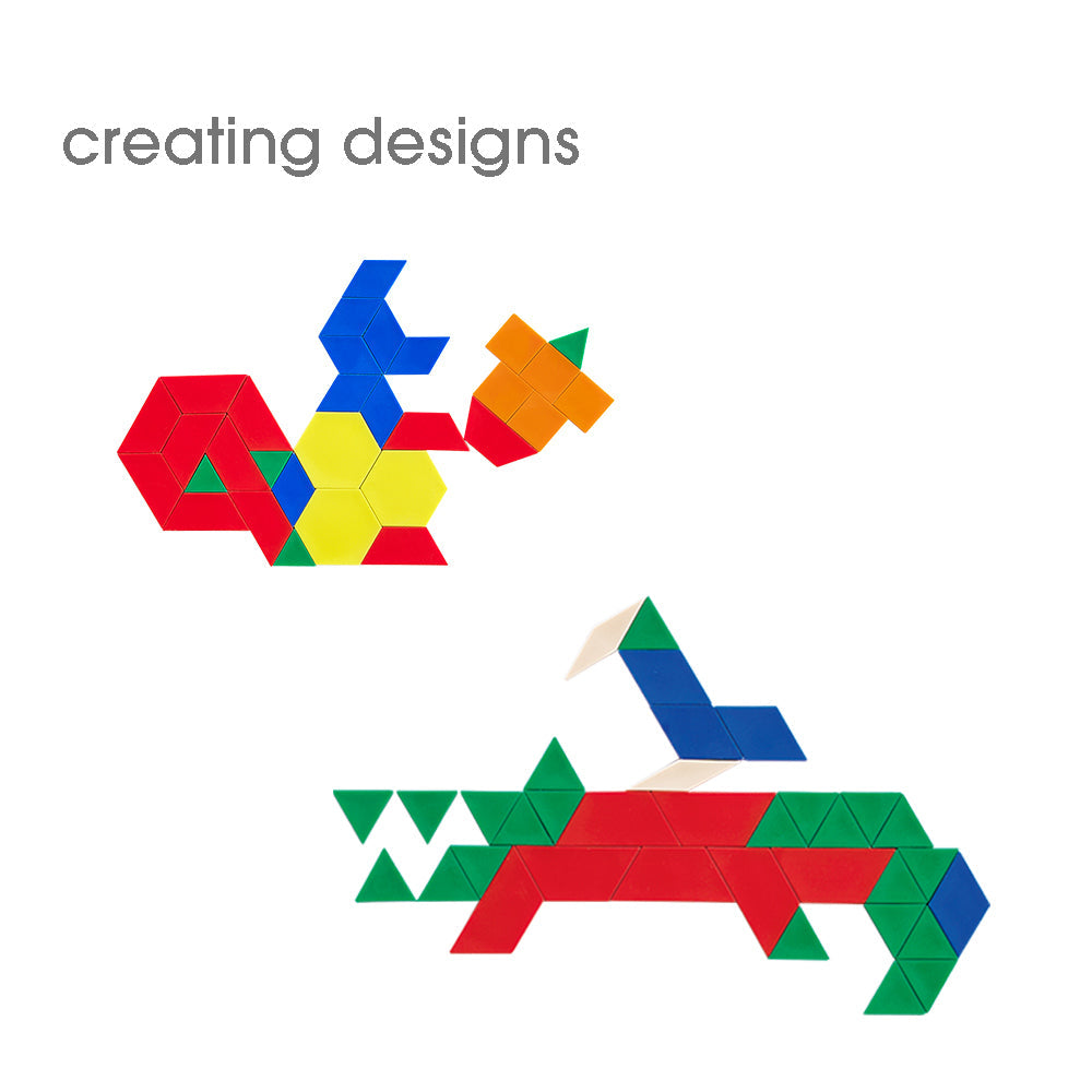 Plastic Pattern Blocks Learning Set