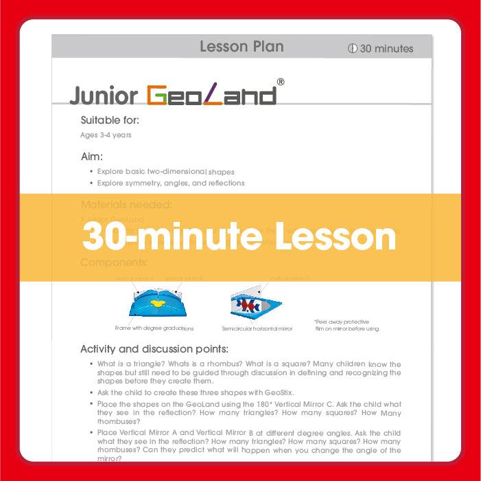 Junior GeoLand Printable Lesson Plan for 3-4yrs