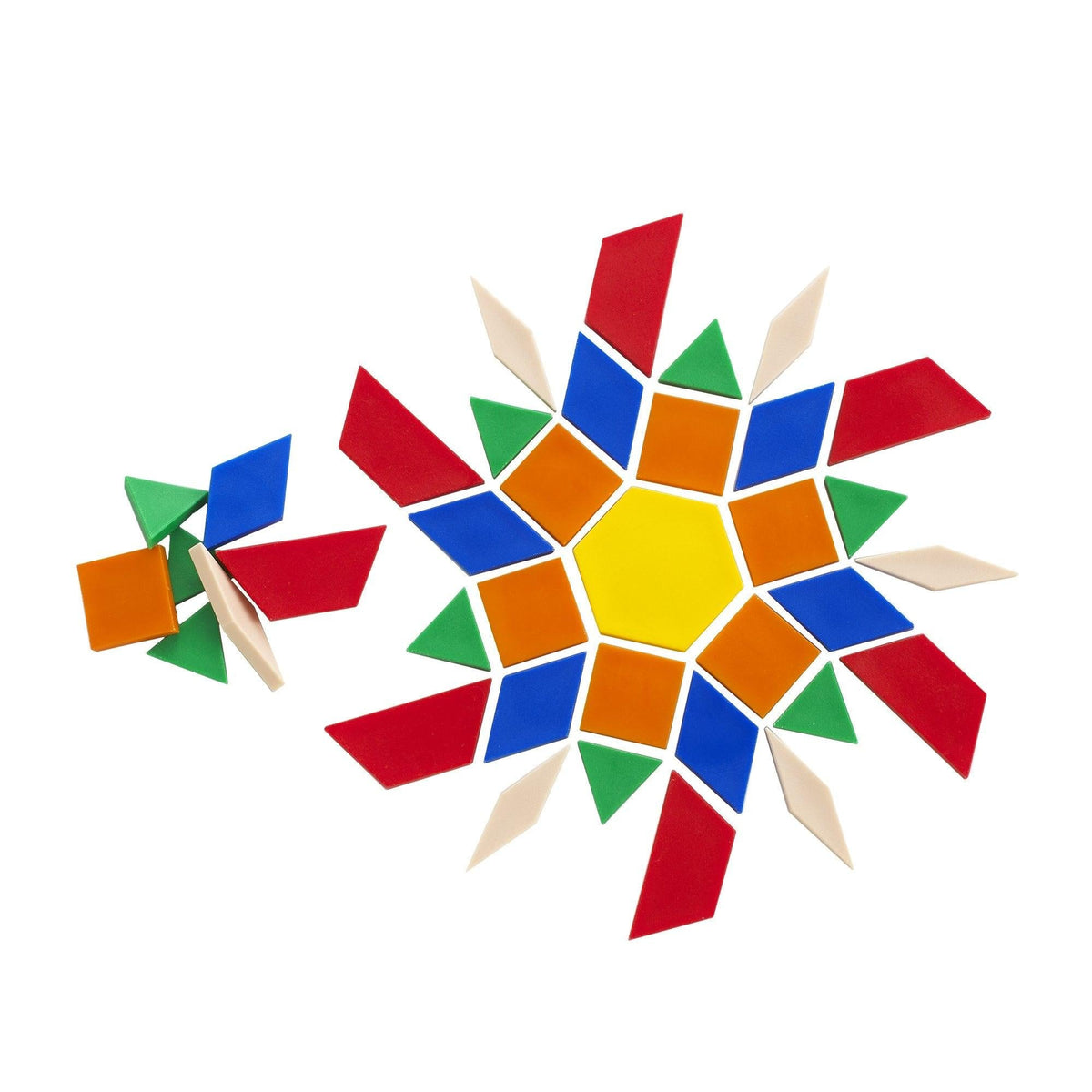 Plastic Pattern Blocks Learning Set